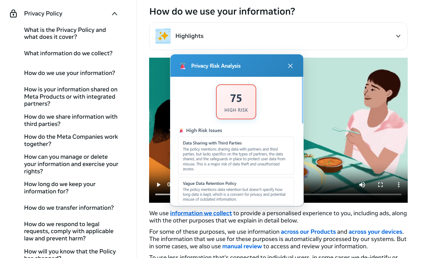 PrivacyLens - AI-Powered Privacy Protection